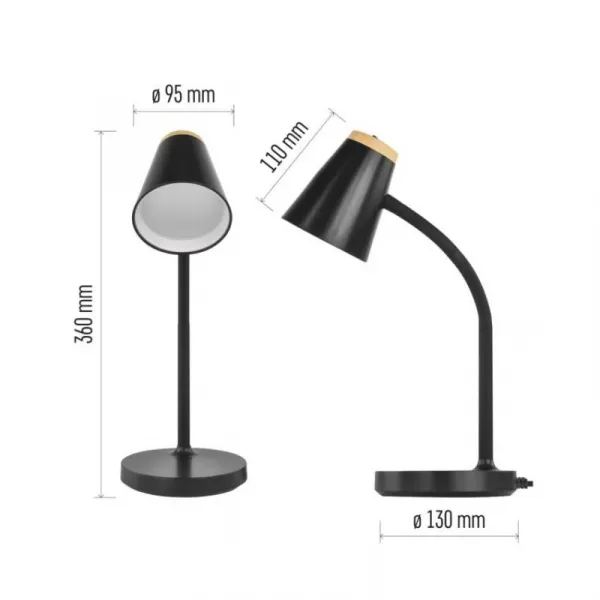 EMOS Stolní LED lampa Tara černá