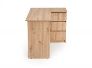 HALMAR Rohový psací stůl Bega dub artisan