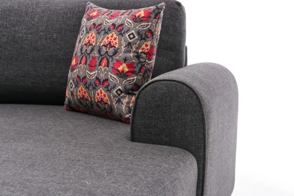 Hanah Home Rohová rozkládací sedací souprava Belen 300 cm antracitová