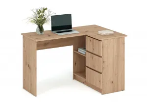 HALMAR Rohový psací stůl Bega dub artisan