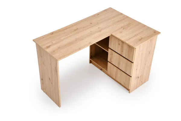 HALMAR Rohový psací stůl Bega dub artisan