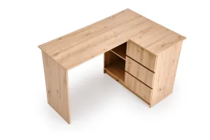 HALMAR Rohový psací stůl Bega dub artisan