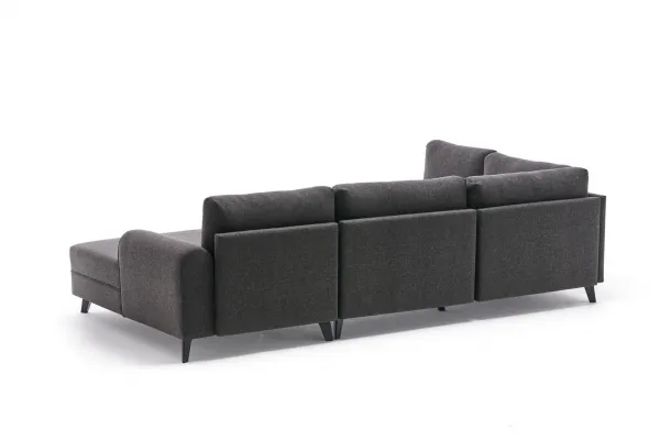 Hanah Home Rohová rozkládací sedací souprava Belen 300 cm antracitová