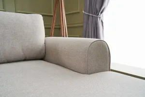 Hanah Home Rohová rozkládací sedací souprava Belen 300 cm krémová