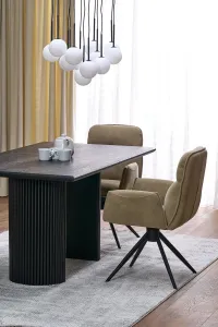 HALMAR Rozkládací jídelní stůl Bolero 160/250 cm dub přírodní/černý