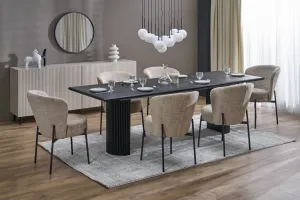 HALMAR Rozkládací jídelní stůl Bolero 160/250 cm dub přírodní/černý