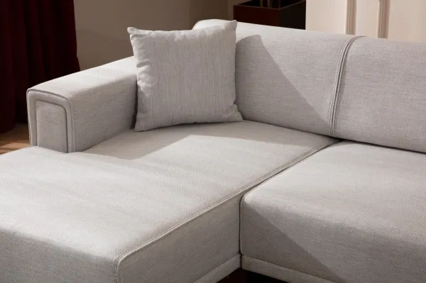 Hanah Home Rohová sedací souprava Horizon 250 cm ecru levá