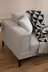 Hanah Home Rohová sedací souprava Horizon 250 cm ecru pravá