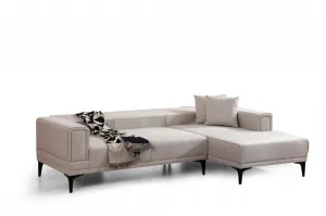 Hanah Home Rohová sedací souprava Horizon 250 cm ecru pravá