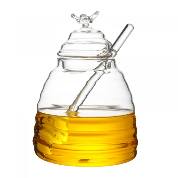 Allesken Sklenice na med BASIC KITCHEN 500 ml transparentní