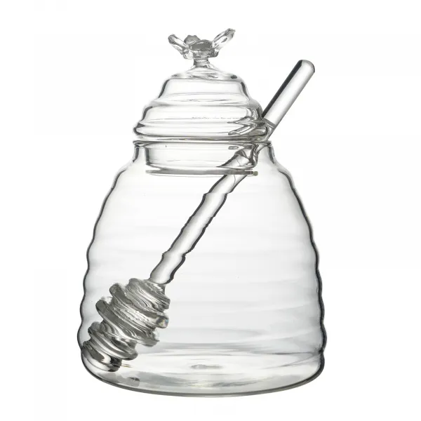 Allesken Sklenice na med BASIC KITCHEN 500 ml transparentní
