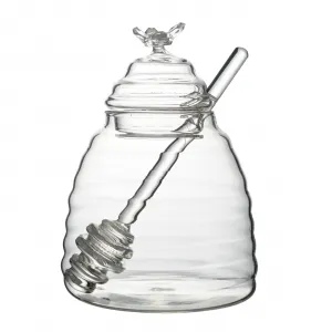 Allesken Sklenice na med BASIC KITCHEN 500 ml transparentní
