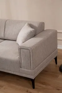 Hanah Home Rohová sedací souprava Horizon 250 cm světle hnědá levá
