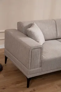 Hanah Home Rohová sedací souprava Horizon 250 cm světle hnědá pravá