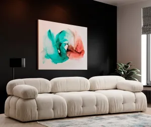 Hanah Home Modul pohovky Bubble bouclé krémový levý