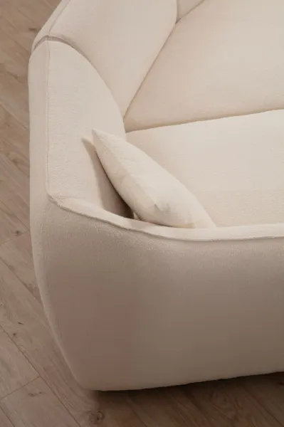 Hanah Home Třímístná pohovka Mentis 288 cm krémová