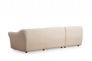 Hanah Home Třímístná pohovka Mentis 288 cm krémová