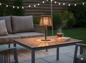 Solárna lampa Lumen, béžová - Philippi