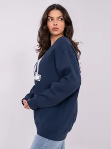 Dámska oversized mikina tmavomodrá