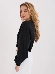 Čierna crop mikina Malibu