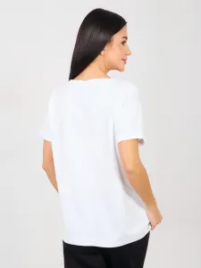 Biele tričko s krátkym rukávom