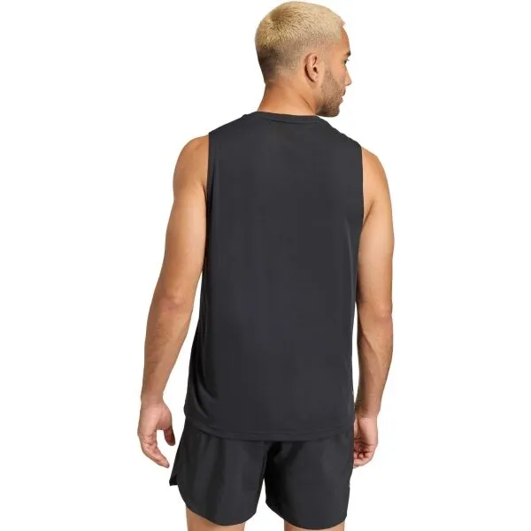 adidas RUN ESSENTIALS  M Pánske športové tielko, čierna, veľkosť