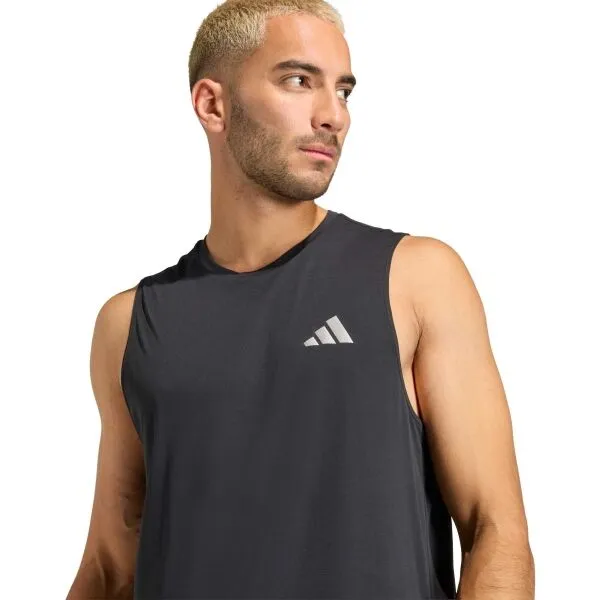 adidas RUN ESSENTIALS  M Pánske športové tielko, čierna, veľkosť