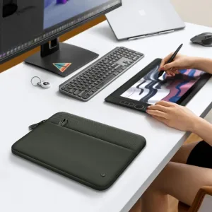 Tech-Protect Sleeve Cover obal na notebook 15-16'', tmavozelený