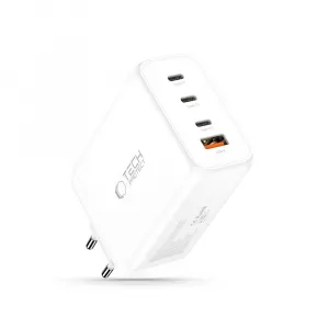 Tech-Protect NC240W-GAN 4-portová nabíjačka, PD 240W / QC3.0, biela