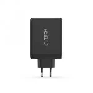 Tech-Protect NC200W-GAN 4-portová nabíjačka, PD 200W / QC3.0, čierna