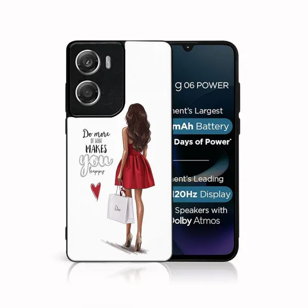 MY ART Ochranný kryt pre Motorola Moto G06 / G06 Power RED DRESS (137)