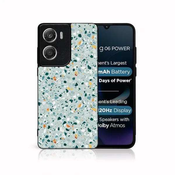 MY ART Ochranný kryt pre Motorola Moto G06 / G06 Power BLUE TERRAZZO (164)