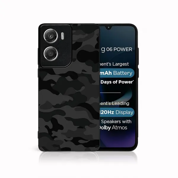 MY ART Ochranný kryt pre Motorola Moto G06 / G06 Power BLACK CAMO (234)