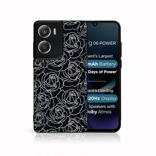 MY ART Ochranný kryt pre Motorola Moto G06 / G06 Power ROSES (172)
