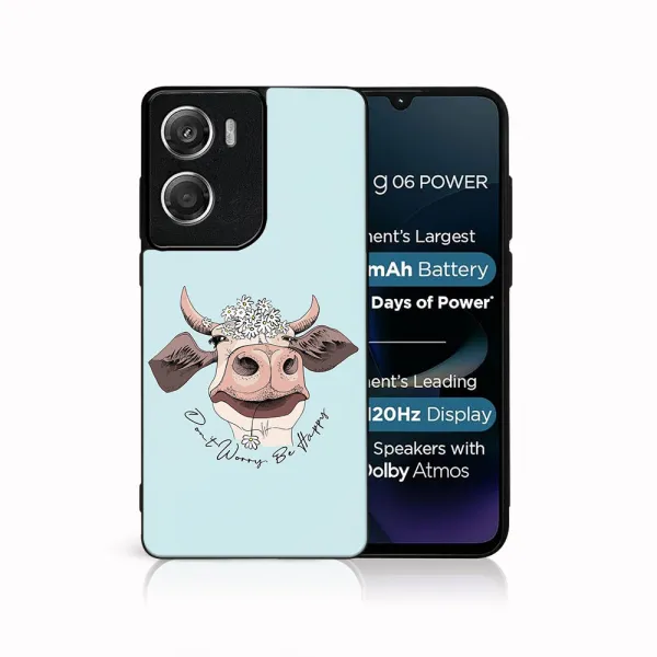 MY ART Ochranný kryt pre Motorola Moto G06 / G06 Power HAPPY COW (181)