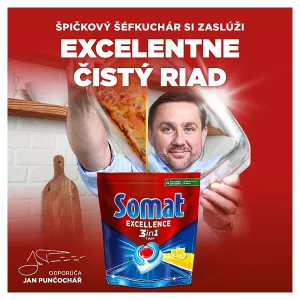 Somat Excellence 3in1 Lemon Fresh kapsuly do umývačky riadu 88 ks 1592,8 g