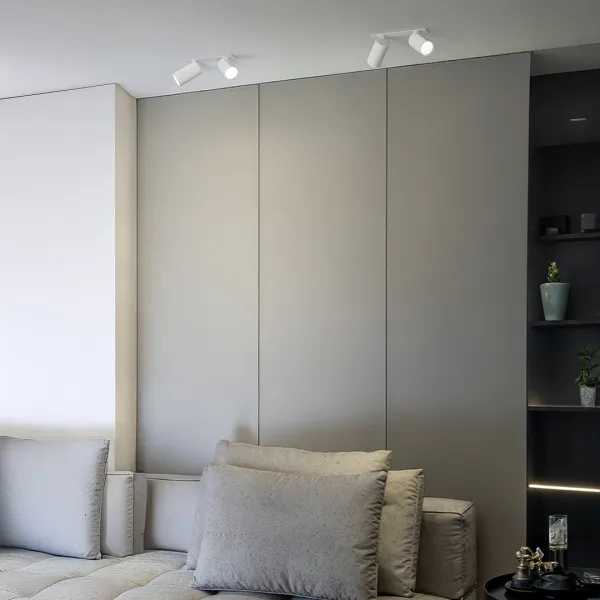 DECOREUM Zapustená stropná lampa BORA KJ2104 2xGU10 biela