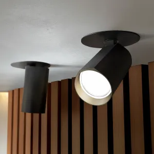 DECOREUM Zapustená stropná lampa BORA KJ2108 1xGU10 čierna