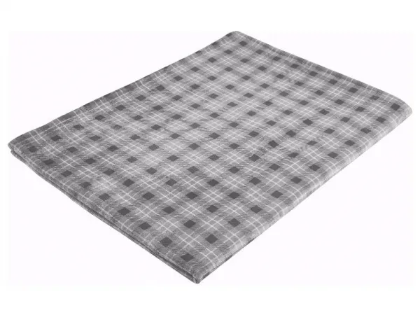 Livarno® Hebká deka z mikrovlákna (sivá/čierna)