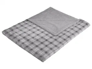 Livarno® Hebká deka z mikrovlákna (sivá/čierna)