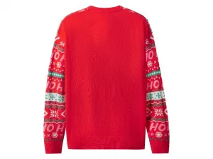 esmara® Dámsky vianočný pulóver (červená, XL (48/50))