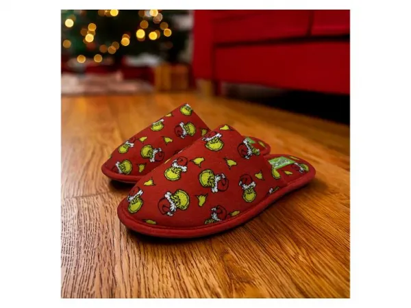Dámske/Pánske papuče Grinch (červená, 45/46)