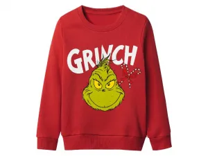 Dievčenská mikina Grinch (červená, 110/116)