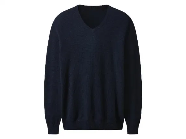 esmara Men Pánsky pulóver Premium (navy modrá, S (44/46))