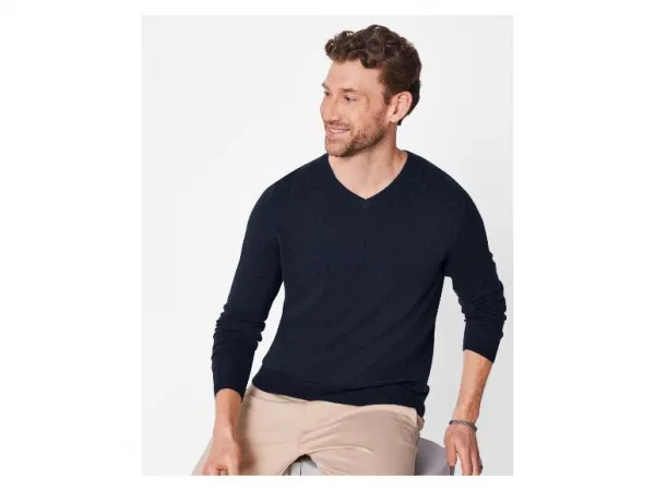 esmara Men Pánsky pulóver Premium (navy modrá, S (44/46))