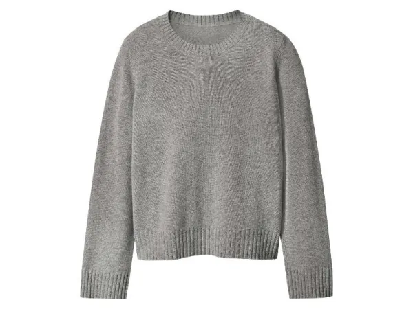 esmara® Dámsky kašmírový pulóver Premium (bledosivá, XS (32/34))