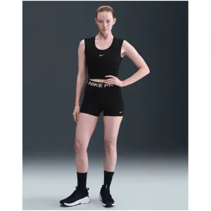 Dámske tréningové tričko bez rukávov NIKE PRO W NP TANK GG GRX BLACK WHITE