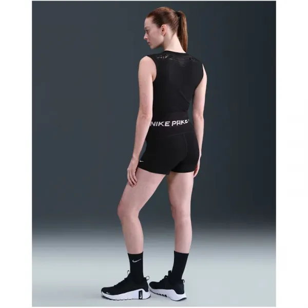 Dámske tréningové tričko bez rukávov NIKE PRO W NP TANK GG GRX BLACK WHITE