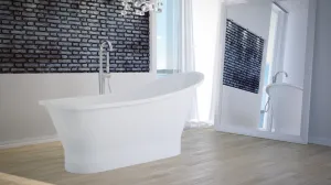 BESCO - Voľne stojaca vaňa GLORIA (PAOLA) - Farba - Biela, Rozmer vane - 150 × 70 cm VANPAO15W