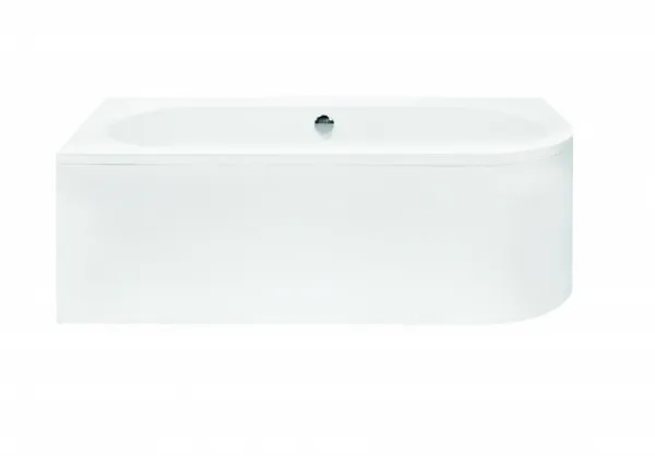 BESCO - Asymetrická vaňa AVITA - Nožičky k vani - S nožičkami, Rozmer vane - 180 × 80 cm, Spôsob prevedenia - Ľavé VANAVIT180L + OLVPINOZSTELWD